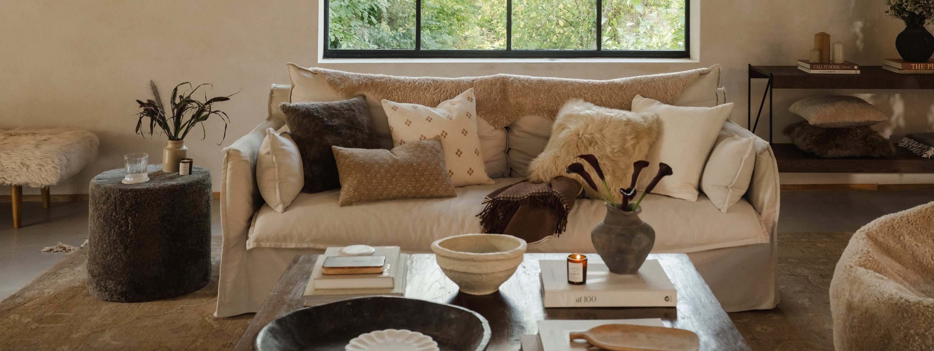 Sheepskin Pouffes | Luxury Handmade Pouffes | Hyde & Hare