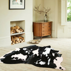Hand Picked Black and White Cowhide Rugs