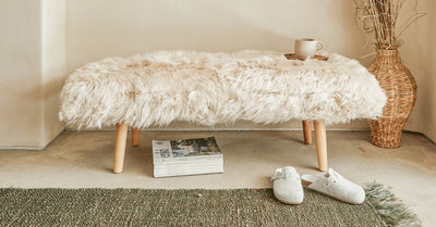 Elevate Your Décor with a Sheepskin Stool