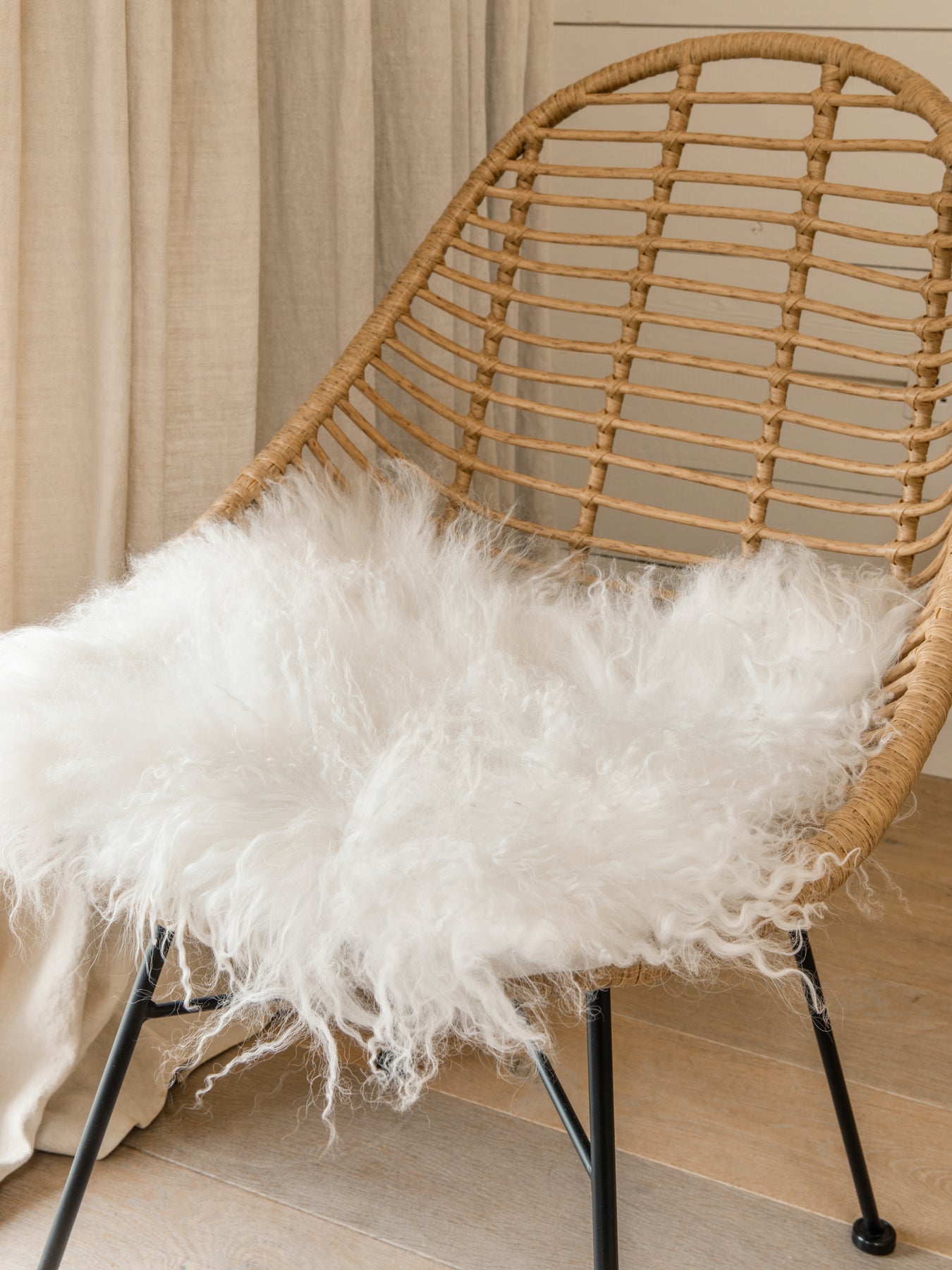 Square White Chaise Cushion Square Sheepskin Chair Cushion Tibetan