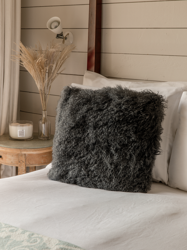 Tibetan Sheepskin Cushion