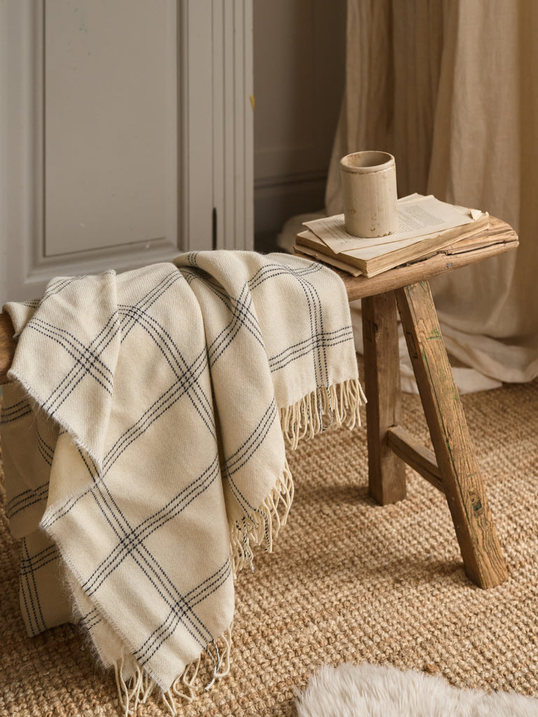 Glencoe Alpaca Throw Pearl