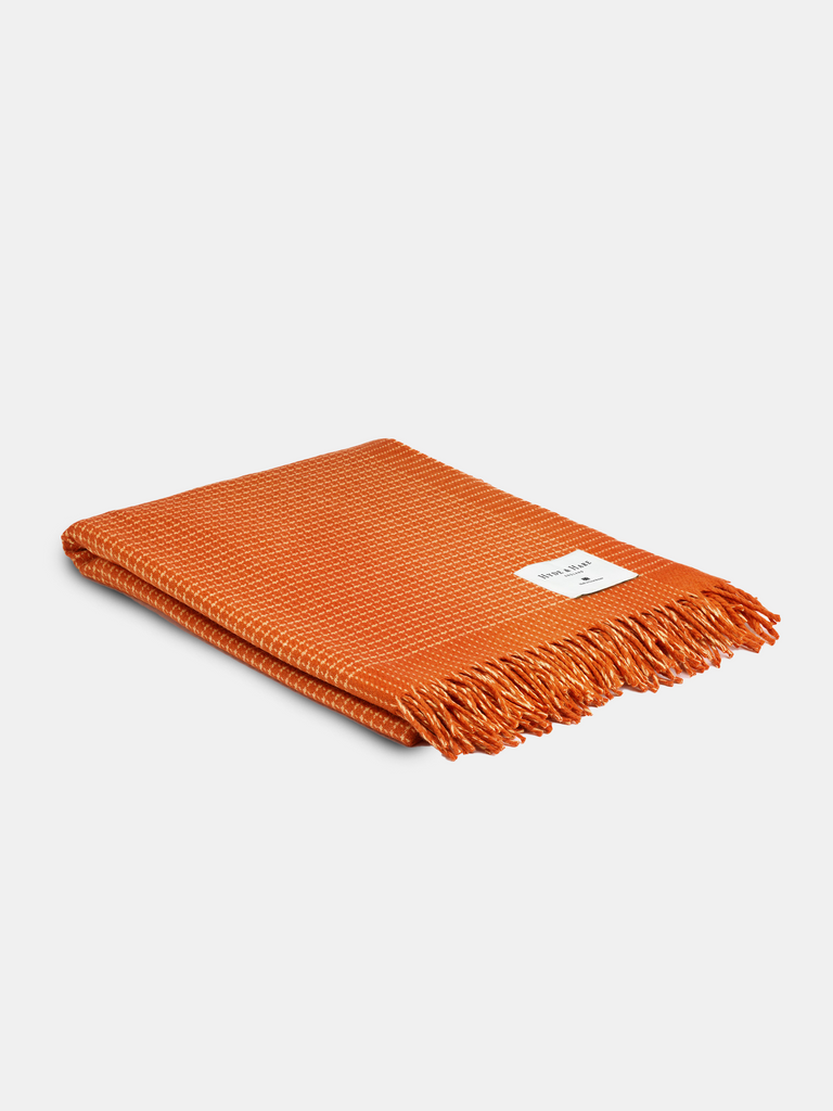 Plockton Cashmere Blend Throw Sunset