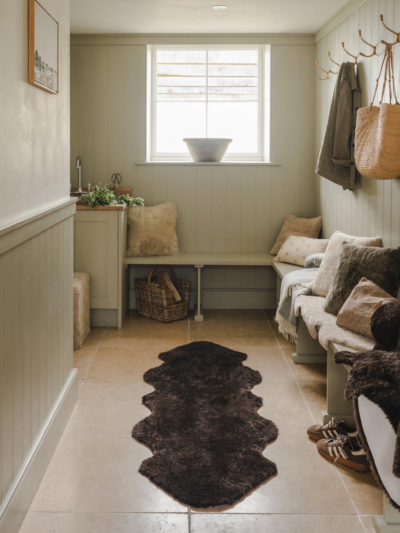 Shearling Rug Pattern Double Shearling Rug - Espresso – Hyde & Hare