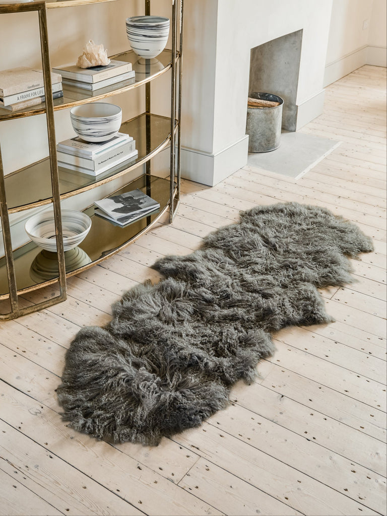 Double Tibetan Sheepskin Rug
