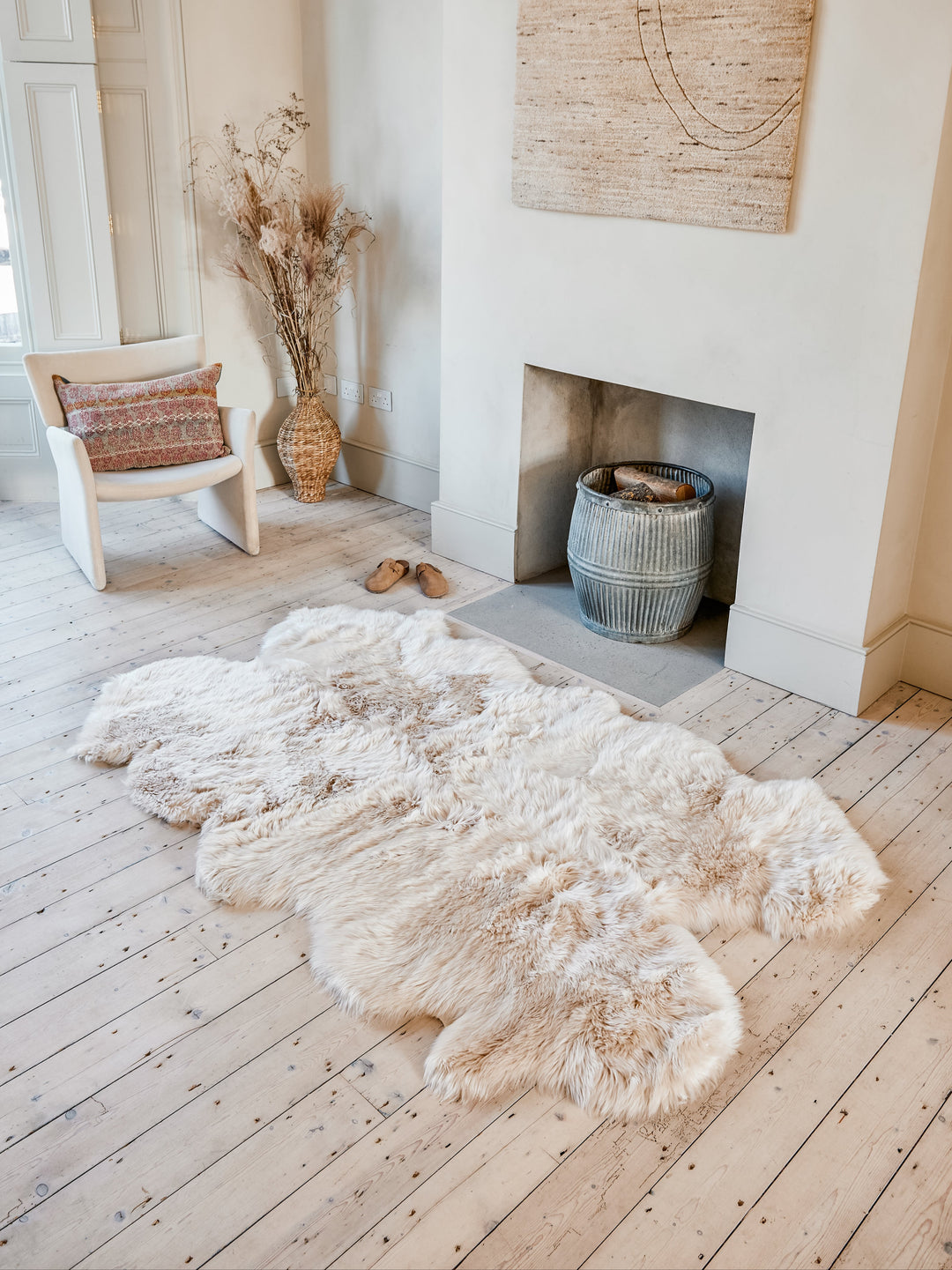 Quatro Sheepskin Rug - Cream – Hyde & Hare