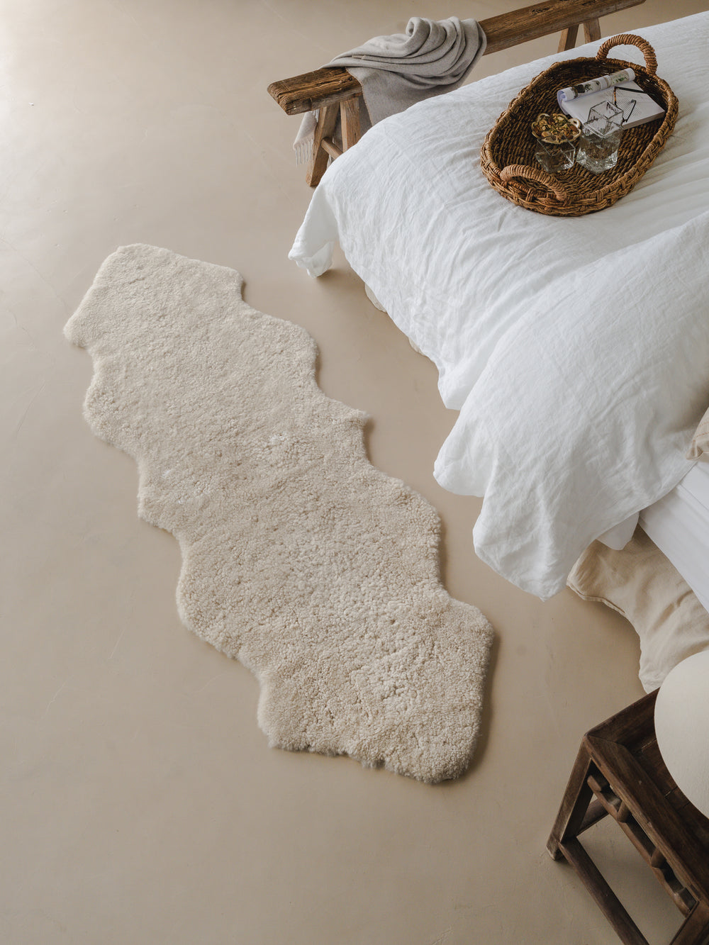Double Shearling Rug - Moonlight