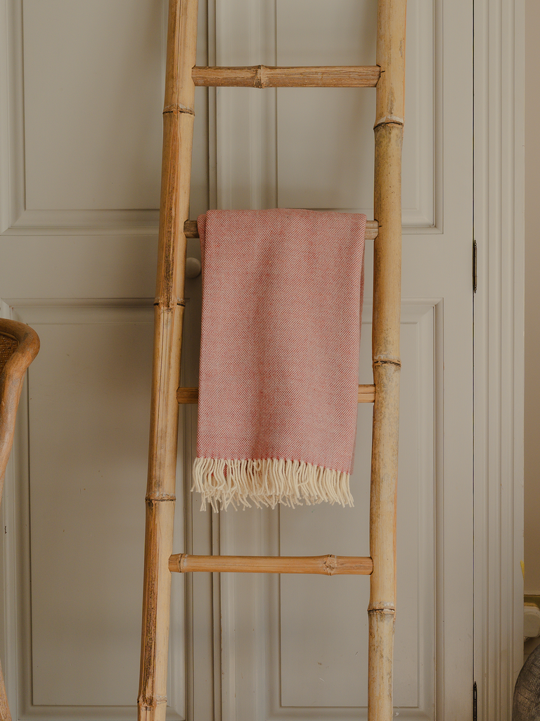 Kilbarn Lambswool Throw Raspberry