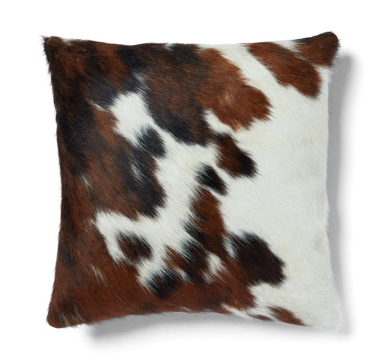 Cowhide Cushion Tricolour Medium