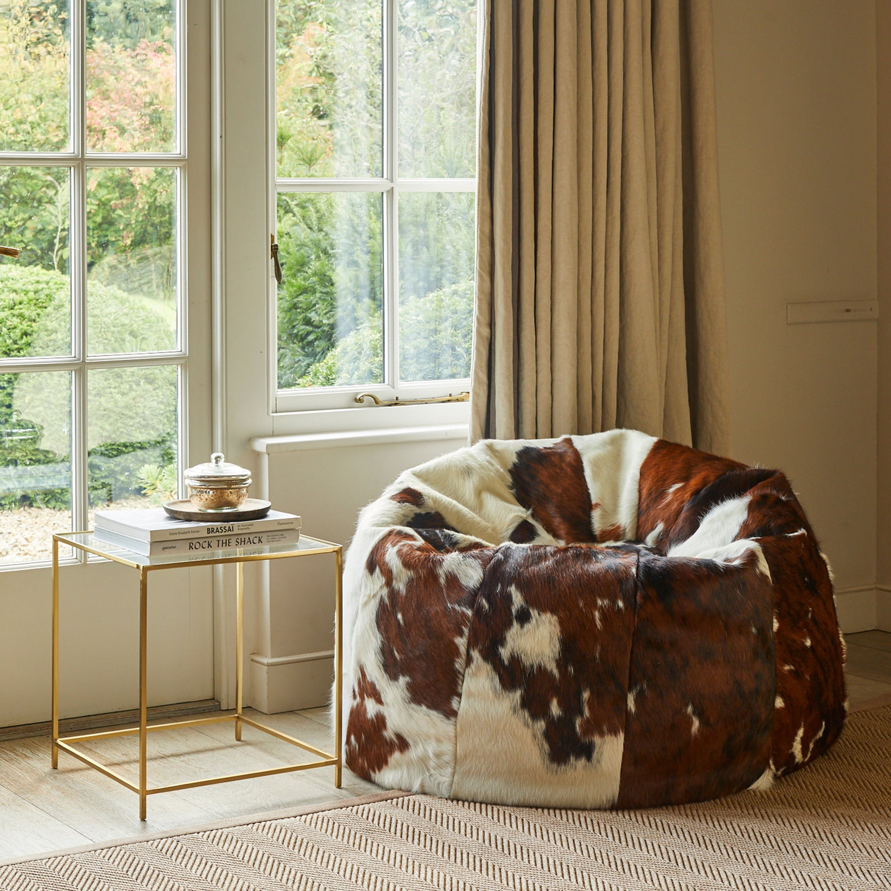 Genuine Cowhide Cowhide Bean Bag Giant Cowhide Beanbag – Hyde Hare