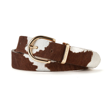 The Belmont Cowhide Belt